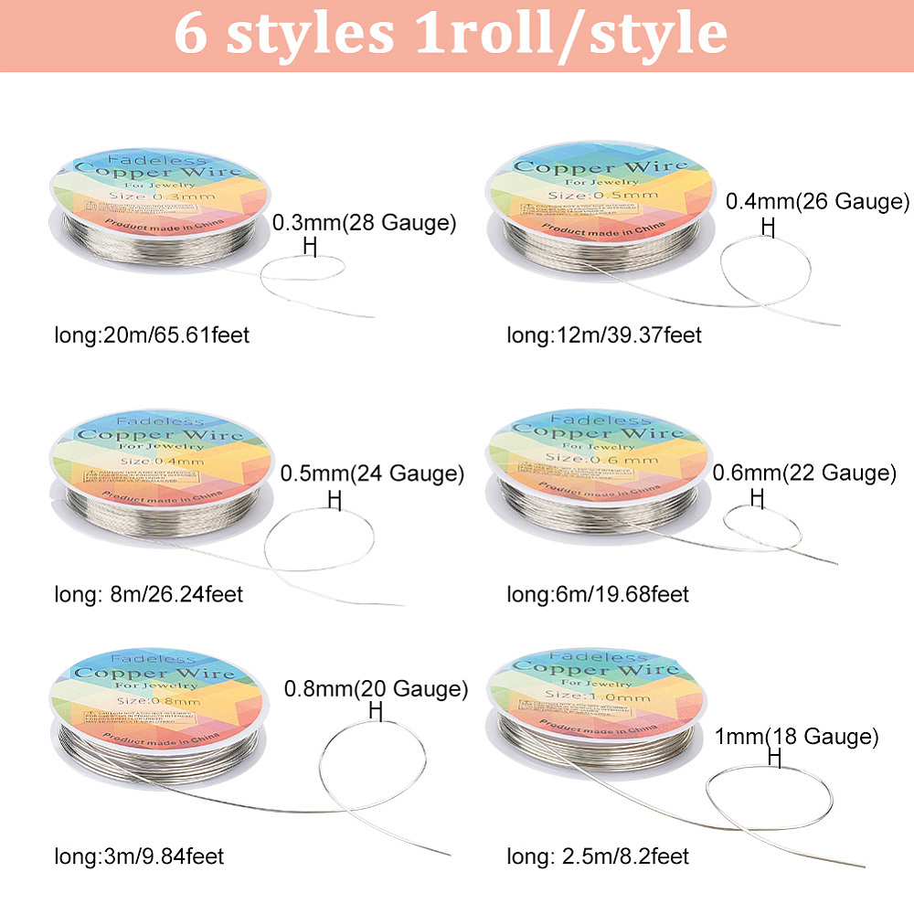 6 rouleaux de fil de cuivre po - Copper Wire Roll avis et prix