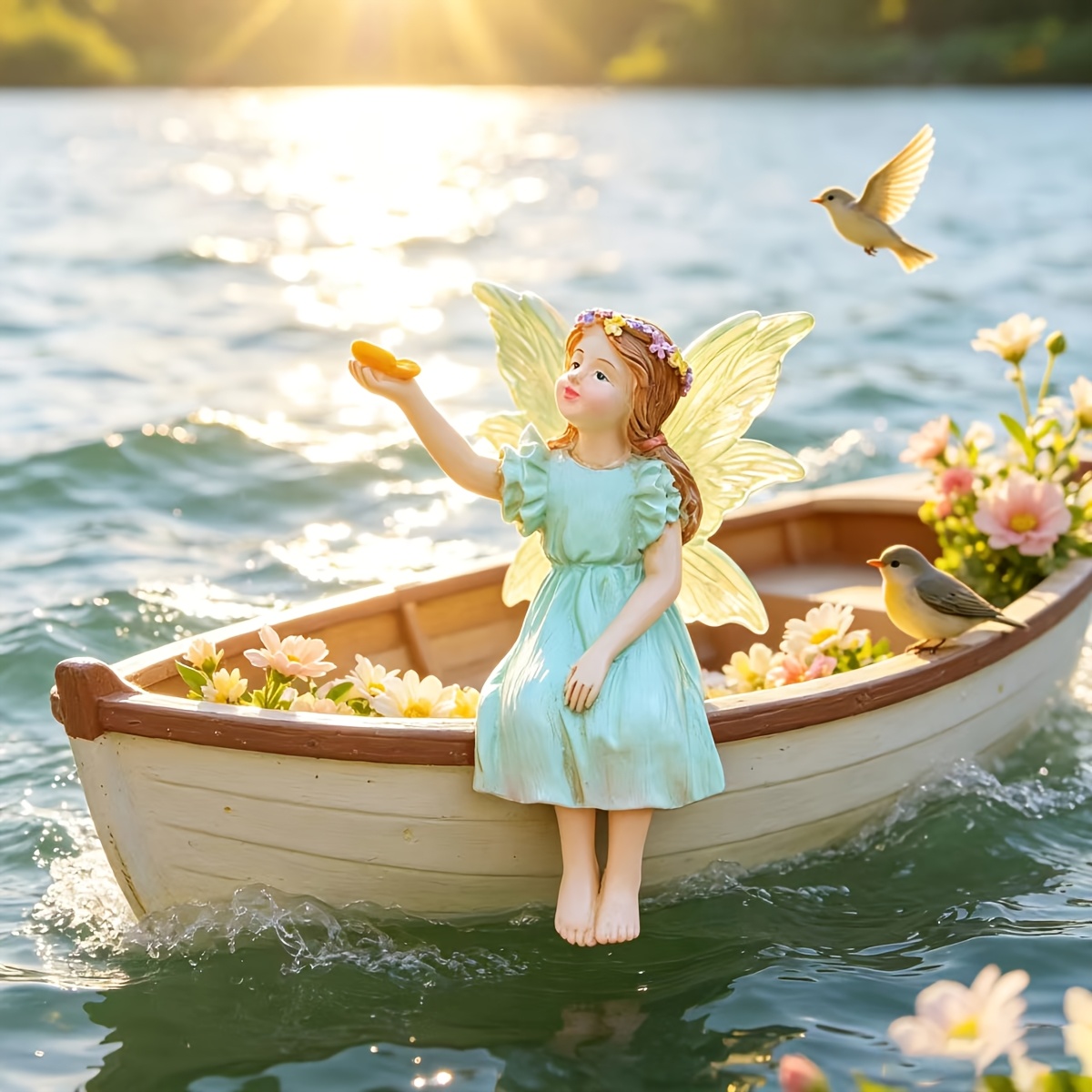 1 statue de bateau féerique fl - Bonsai Garden Backyard avis et prix