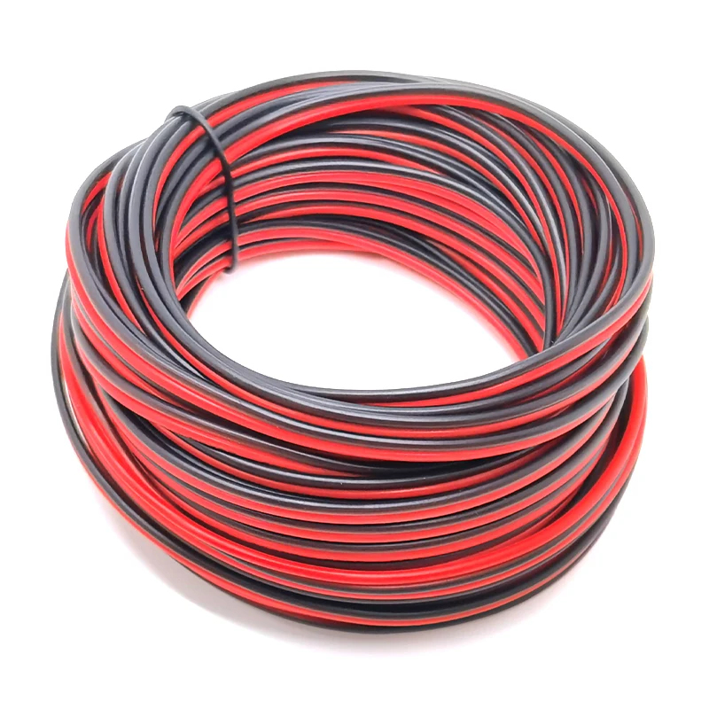 Fil électrique rouge et noir 5 - Copper Wire Roll avis et prix