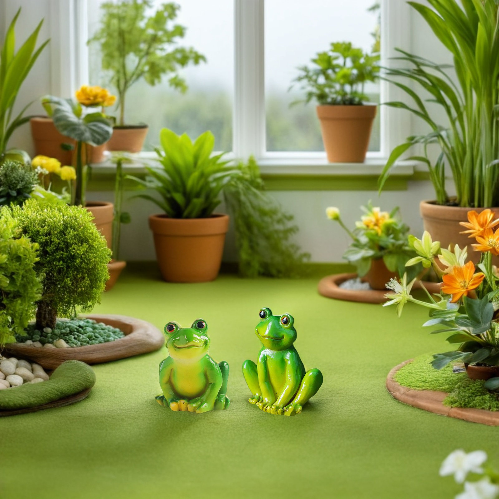 4 pièces de mini-grenouilles e - Bonsai Garden Backyard avis et prix